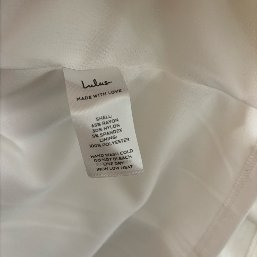 White Lulu’s Ruffle Dress - Picture 3 of 3